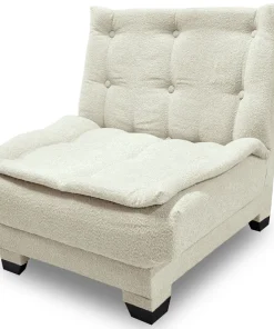 Fauteuil transformable en banquette Lefkada Tissu texturé Beige