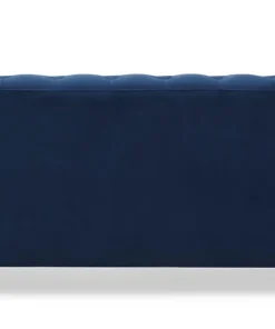 Grand canapé 2 places Chesterfield Velours Bleu