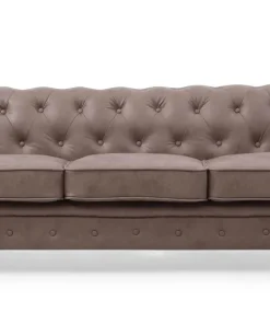 Grand canapé 3 places Chesterfield Vintage