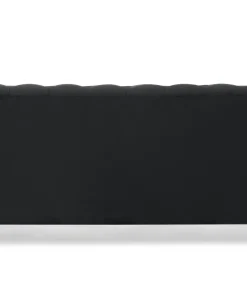 Grand canapé 3 places Chesterfield Velours Noir