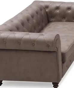 Grand canapé 2 places Chesterfield Vintage