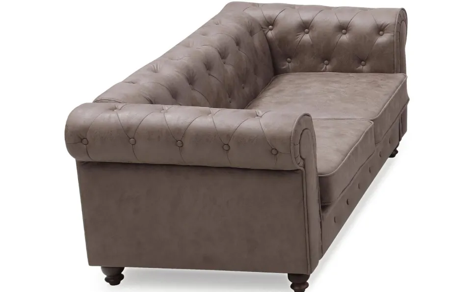 Grand canapé 2 places Chesterfield Vintage