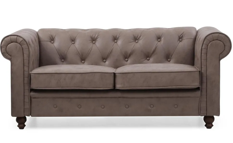Grand canapé 2 places Chesterfield Vintage