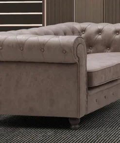 Grand canapé 2 places Chesterfield Vintage