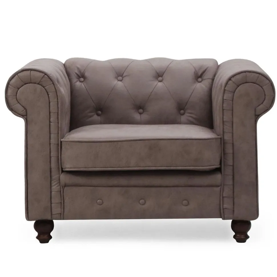 Grand fauteuil Chesterfield Vintage