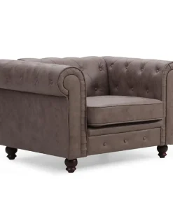 Grand fauteuil Chesterfield Vintage