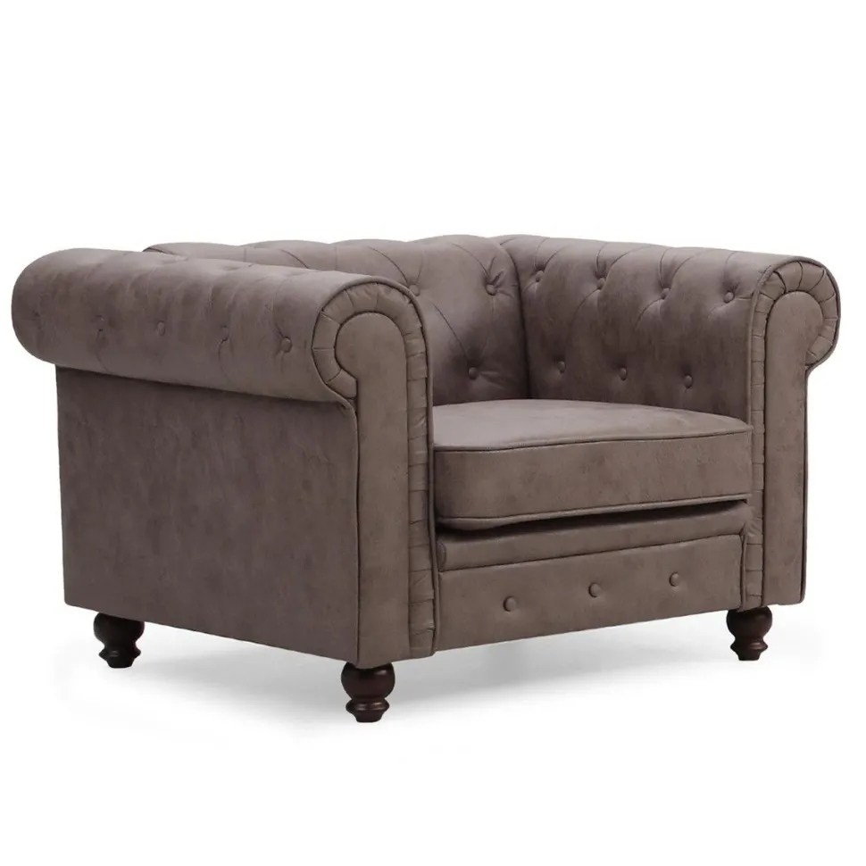 Grand fauteuil Chesterfield Vintage
