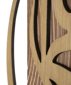 Horloge murale design futuriste M.D.F Bois Naturel