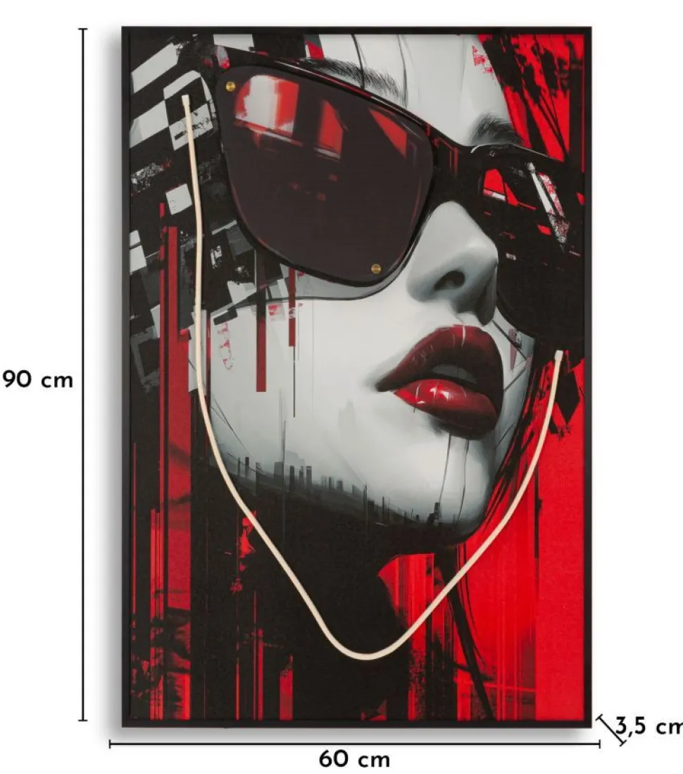 Image LED 3D en acrylique