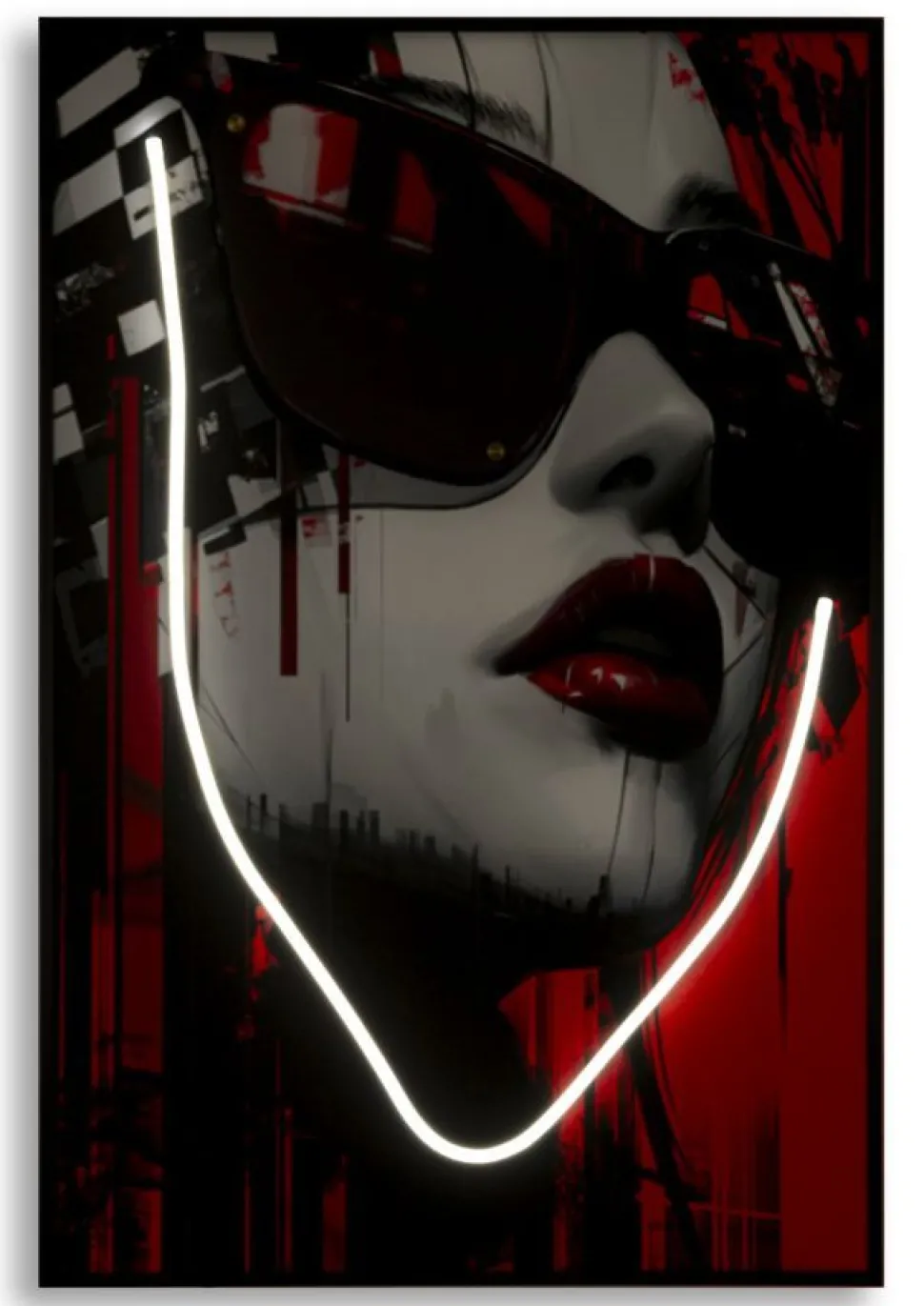 Image LED 3D en acrylique