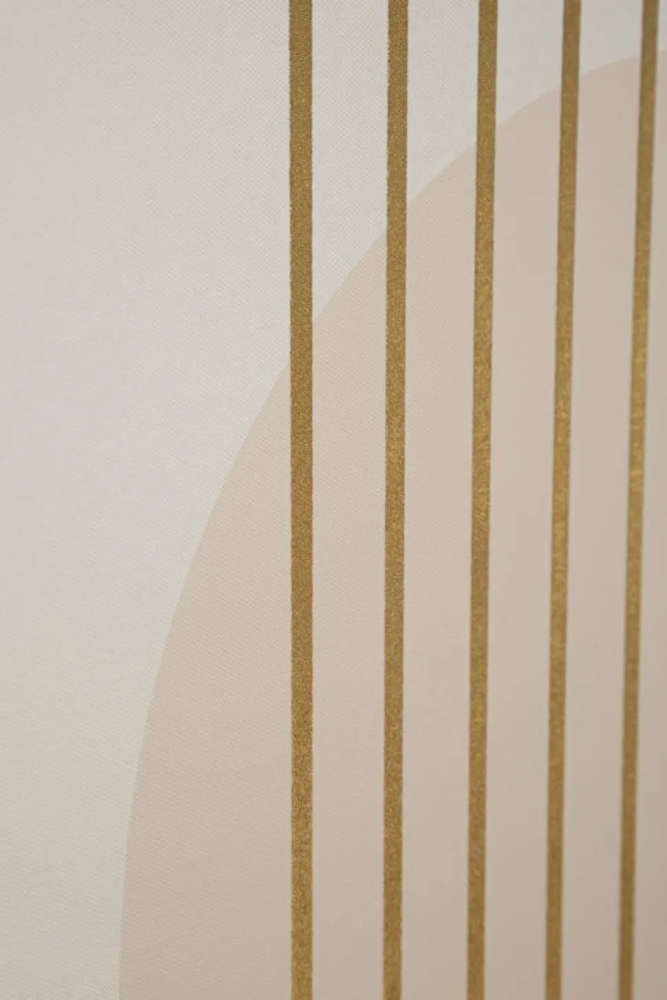 Impression sur toile abstraite encadrée Bois massif tons chaleureux décorations dorées