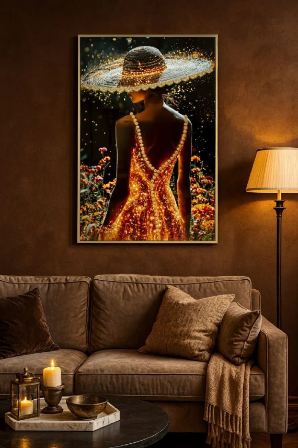 Impression sur toile Illumy Laqué avec cadre