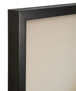 Impression sur toile LED abstraite moderne cadre noir