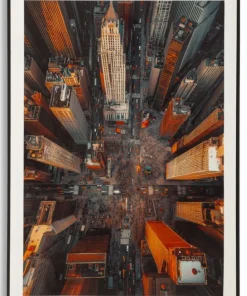 Impression sur toile New York Laqué avec cadre