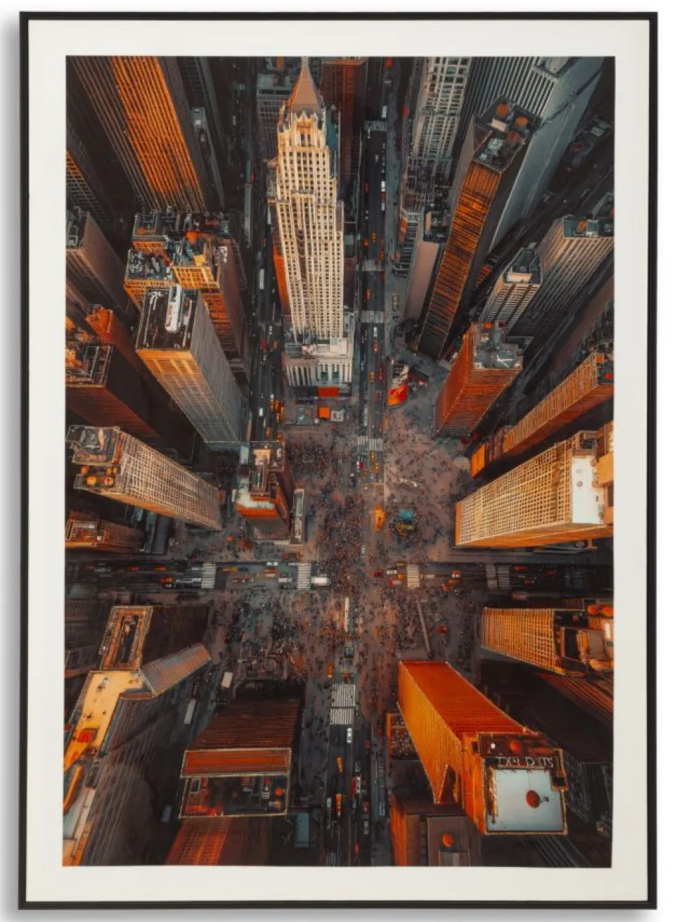 Impression sur toile New York Laqué avec cadre