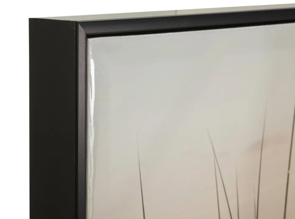 Impression sur toile paysage marin cadre noir