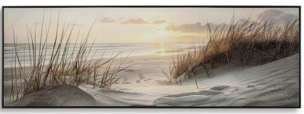 Impression sur toile paysage marin cadre noir