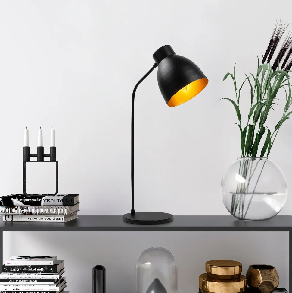 Lampe à poser Mahel H60cm Métal Noir