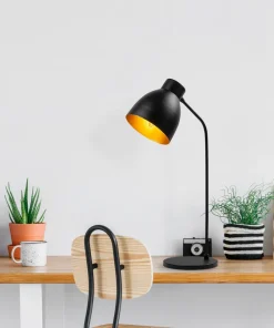 Lampe à poser Mahel H60cm Métal Noir