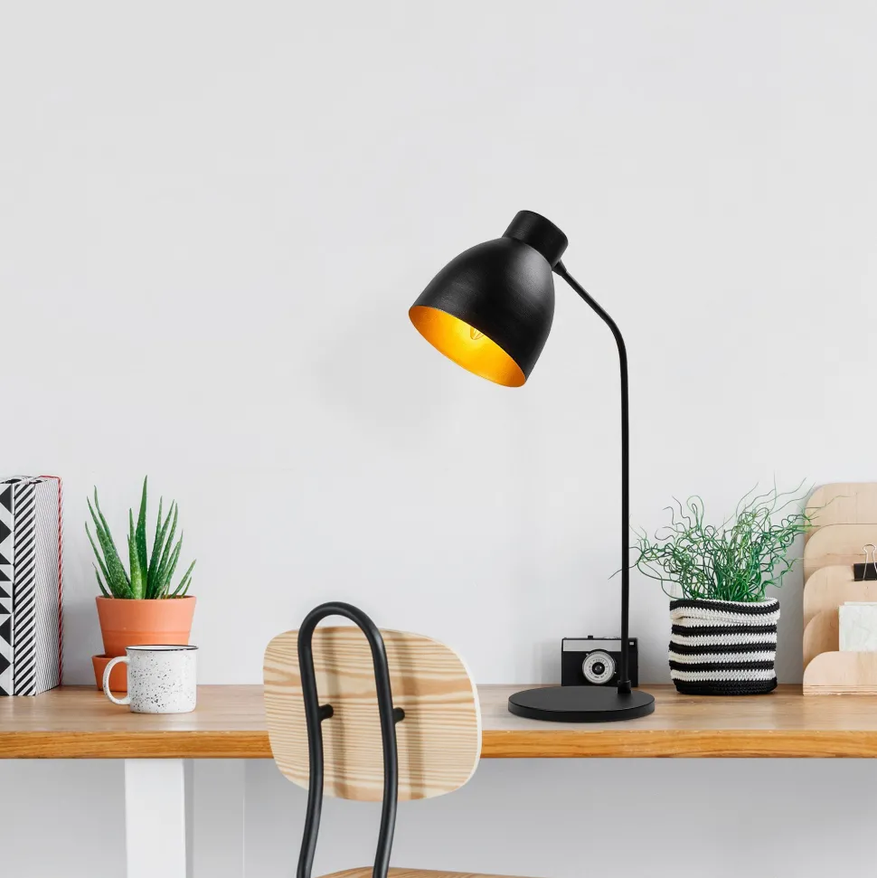 Lampe à poser Mahel H60cm Métal Noir