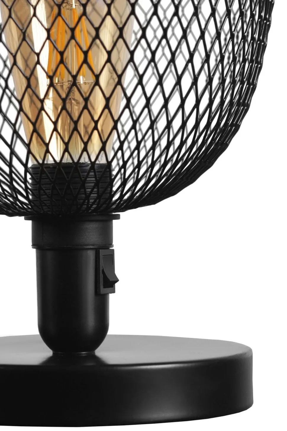 Lampe à poser style industriel marshell D15cm Métal Noir
