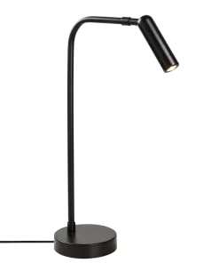 Lampe à poser une torche Faxus 47cm Métal Noir