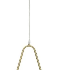 Lampe de plafond Glamy sphère en verre blanc et métal doré