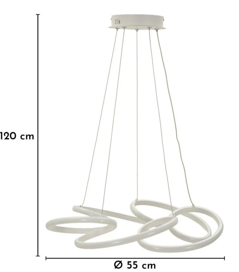Lampe de plafond Glovy blanche LED