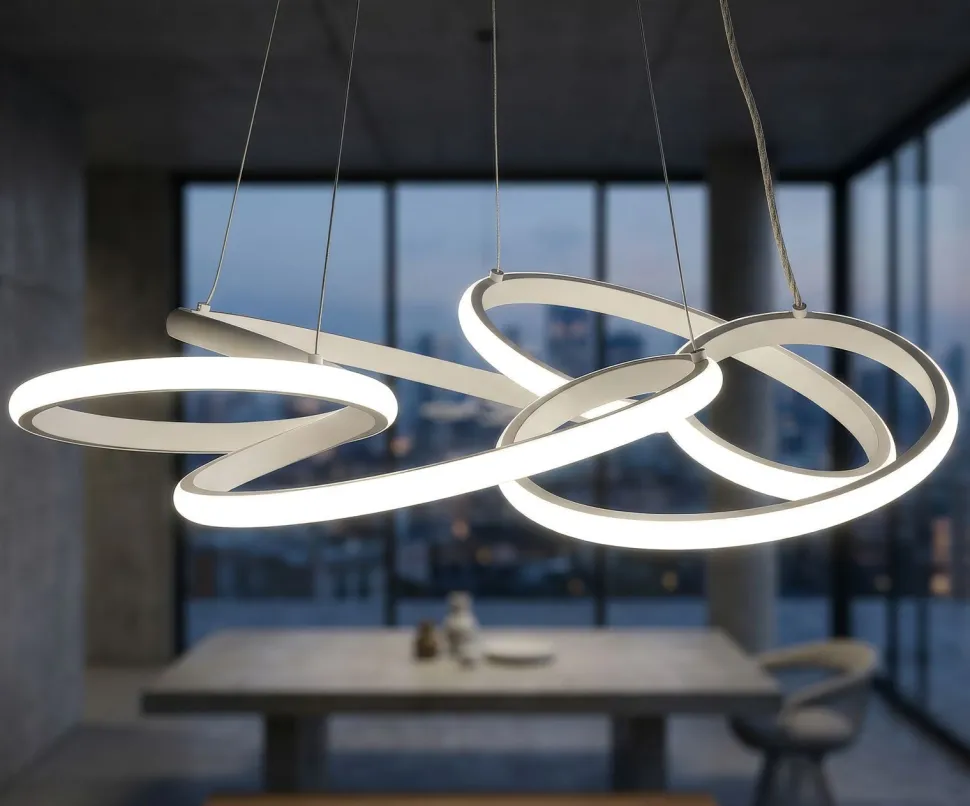 Lampe de plafond Glovy blanche LED
