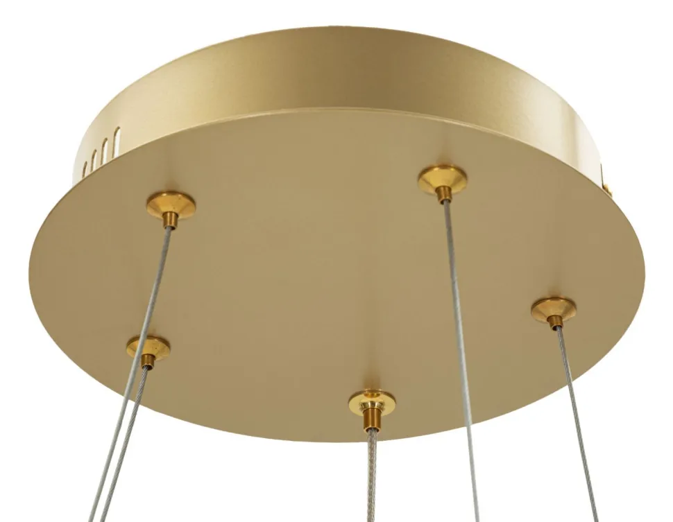Lampe de plafond Glovy or satiné à LED intégrée