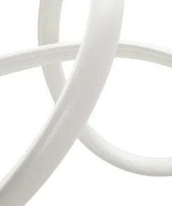 Lampe de plafond LED ondulée Uter Blanche