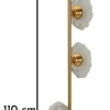 Lampe de plafond vertical Emily Verre Gris doré