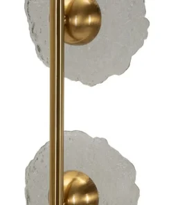 Lampe de plafond vertical Emily Verre Gris doré