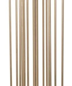 Lampe de sol Ovy métal doré abat-jour tissu rose