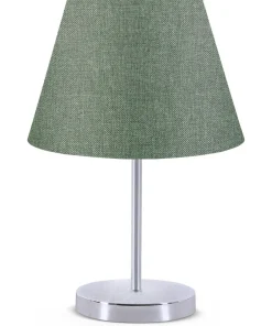 Lampe de table Accensa Métal Argent et Vert céladon