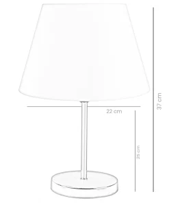 Lampe de table Accensa Métal Argent et Vert céladon