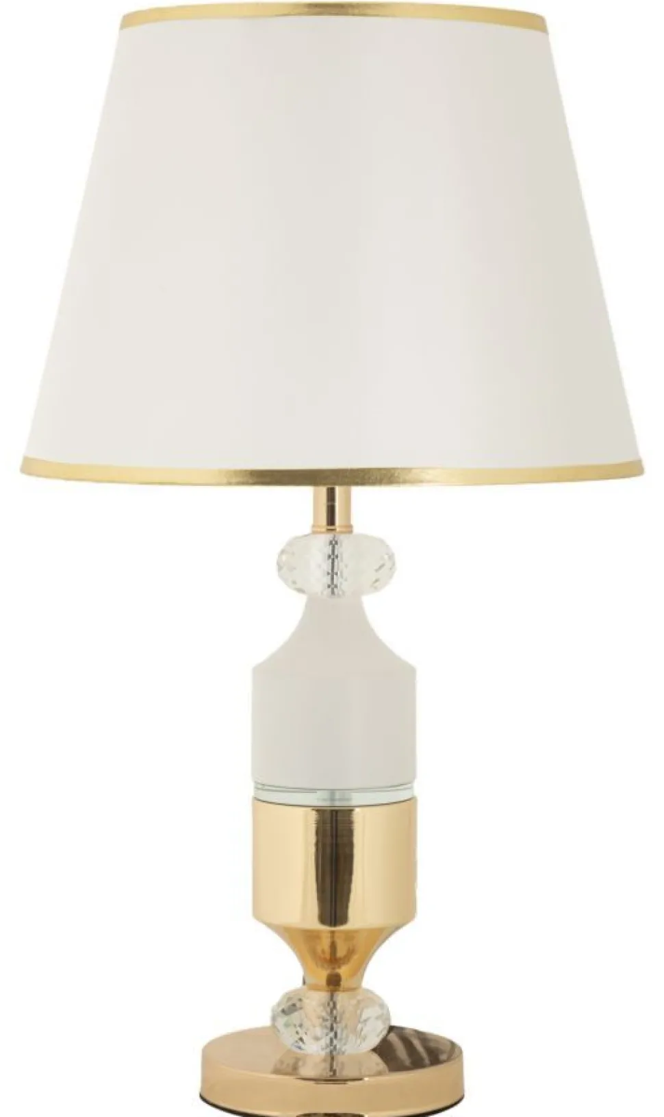 Lampe de table Gipsy Dorée et Blanche