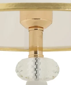 Lampe de table Gipsy Dorée et Blanche