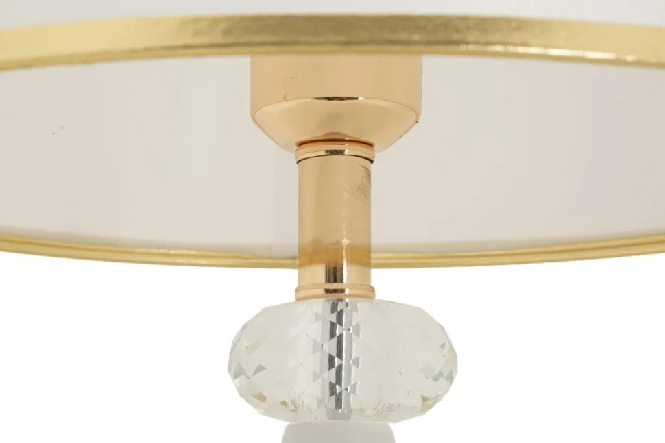 Lampe de table Gipsy Dorée et Blanche