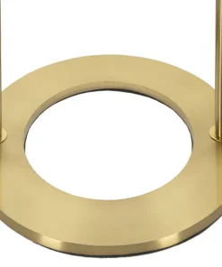 Lampe de table Glamy Métal Doré Abat-jour Verre Blanc