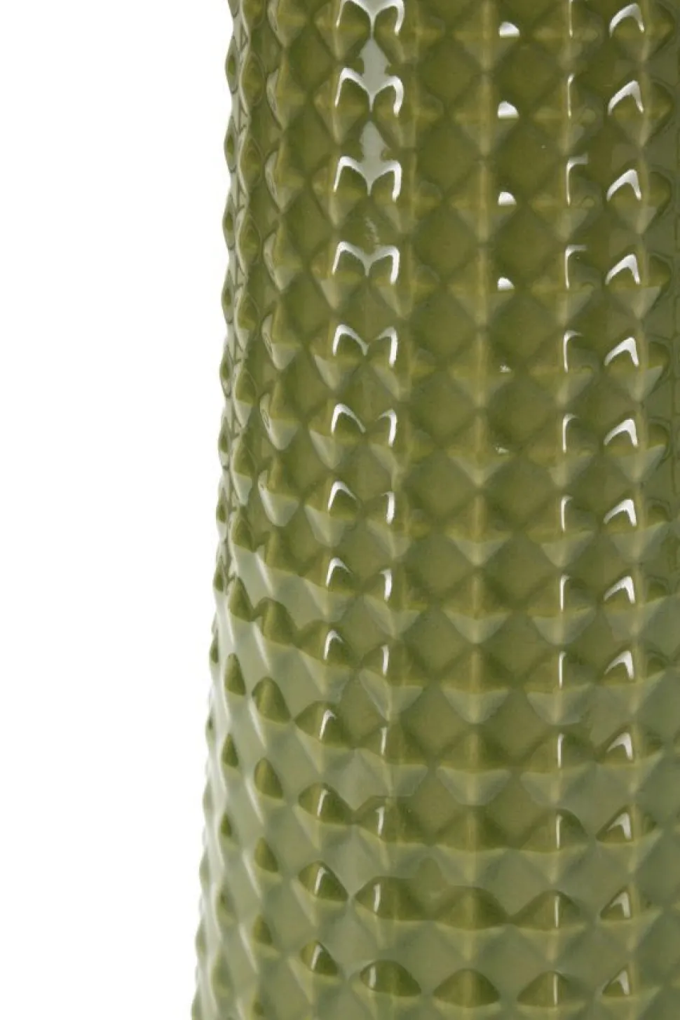 Lampe de table Gliss Céramique Vert Olive abat-jour clair