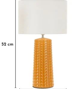 Lampe de table Gliss céramique Moutarde