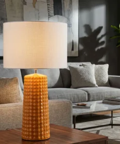 Lampe de table Gliss céramique Moutarde