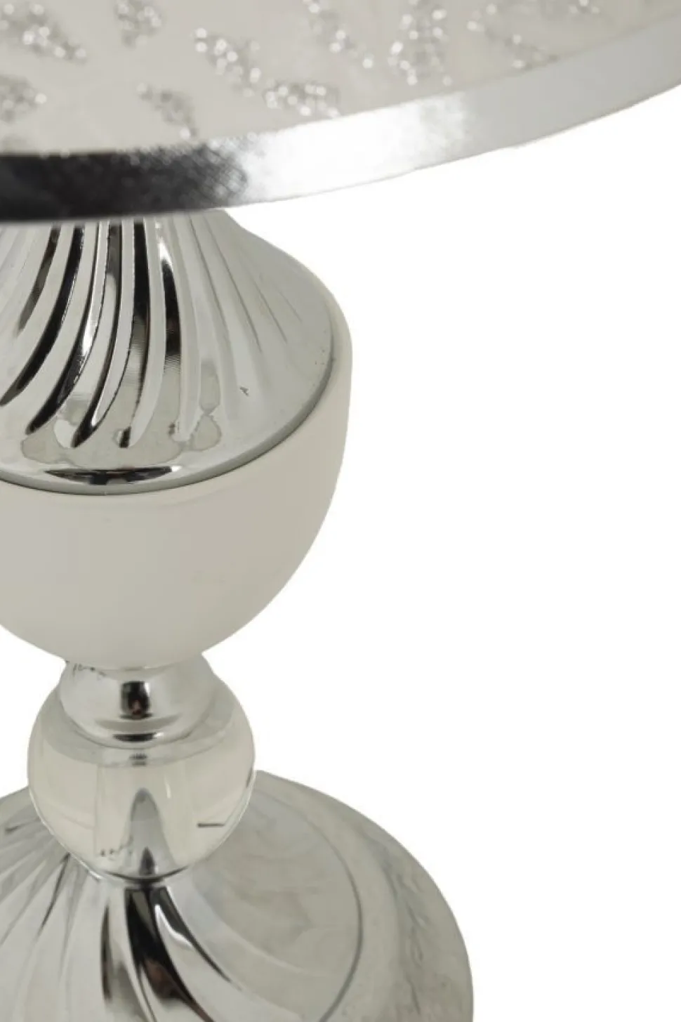 Lampe de table Kody finition brillante abat-jour brodé