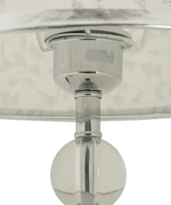 Lampe de table Kody finition brillante abat-jour brodé