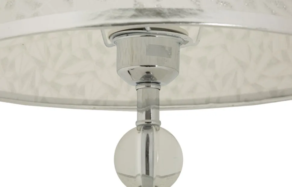 Lampe de table Kody finition brillante abat-jour brodé