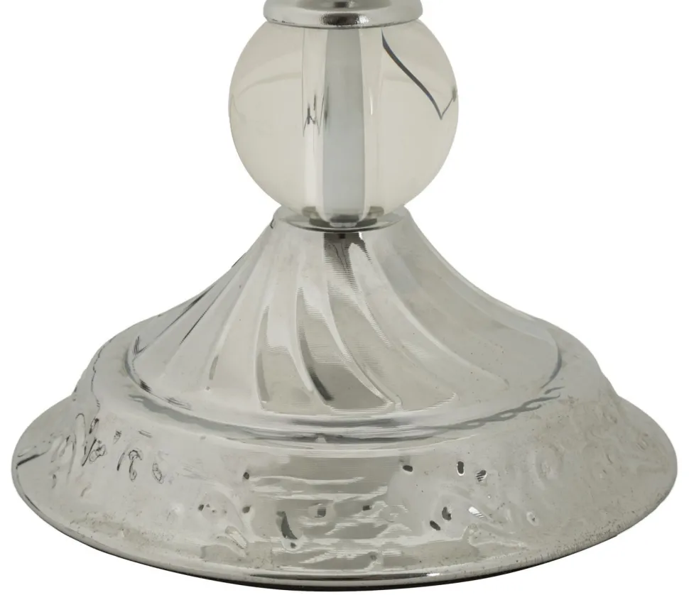 Lampe de table Kody finition brillante abat-jour brodé