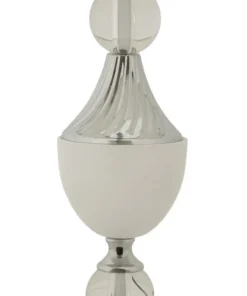 Lampe de table Kody finition brillante abat-jour brodé
