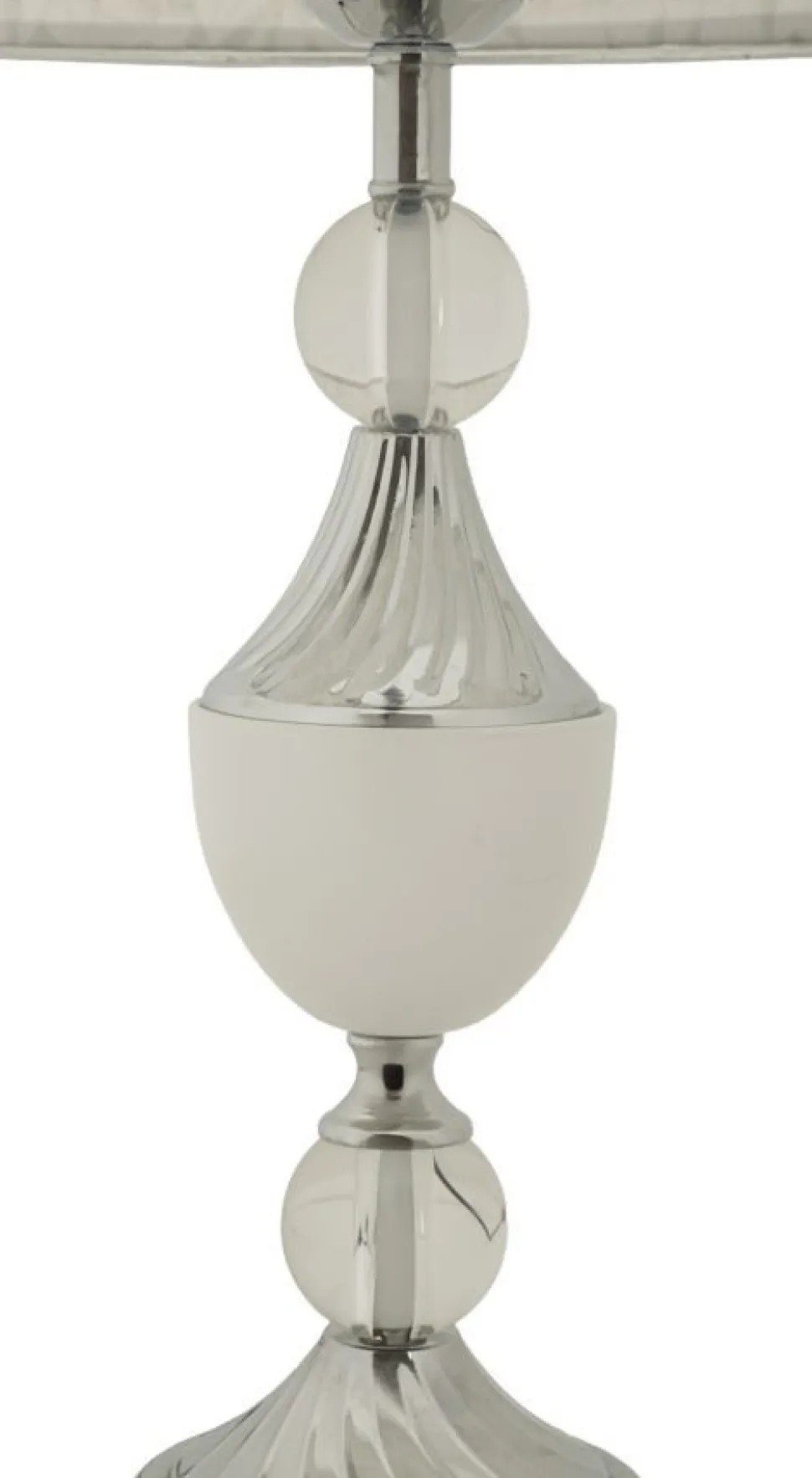Lampe de table Kody finition brillante abat-jour brodé