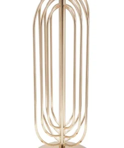 Lampe de table Krista Métal Doré abat-jour Tissu Rose